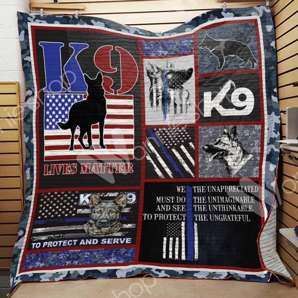 K9 Police Quilt Blanket DHC1102148TD