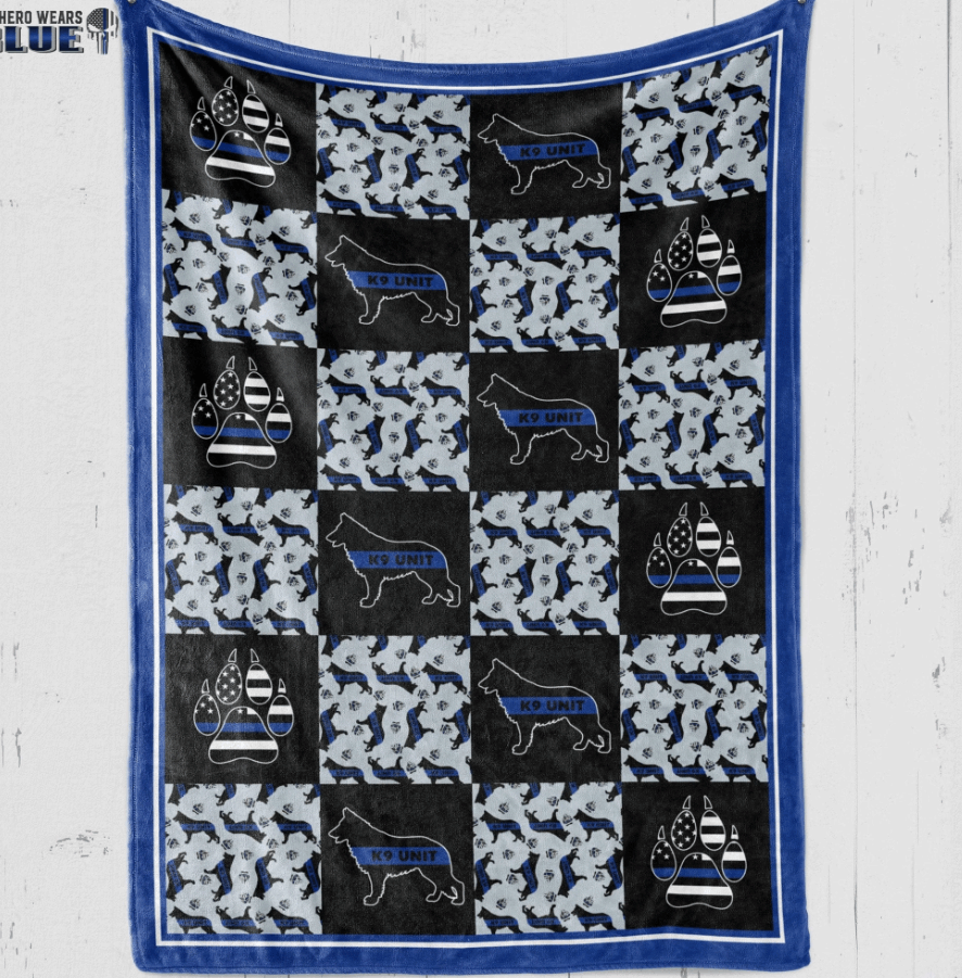 K9 Unit Unit Dog Sherpa Fleece Blanket
