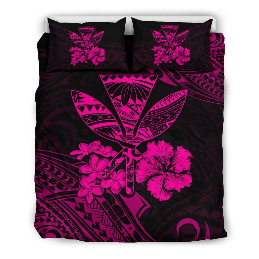 Kanaka Maoli Polynesian Pink Bedding Set