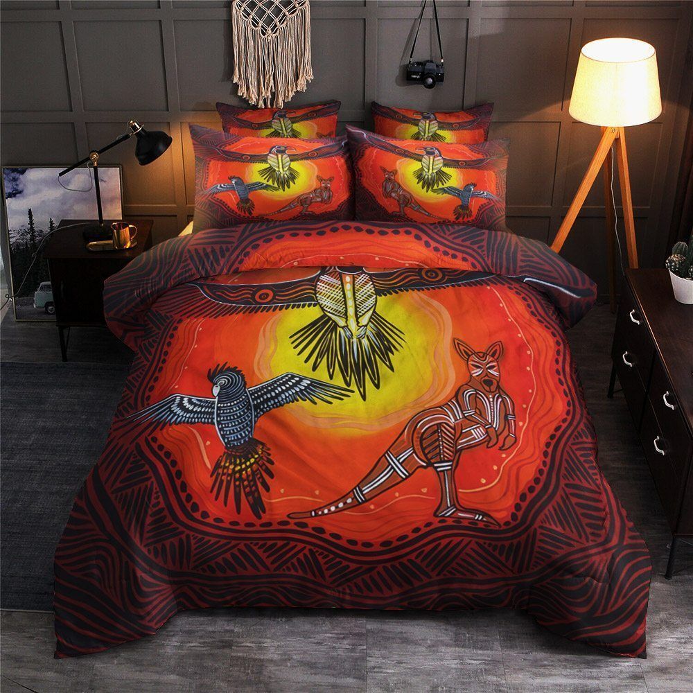 Kangaroo And Eagle Bedding Set
