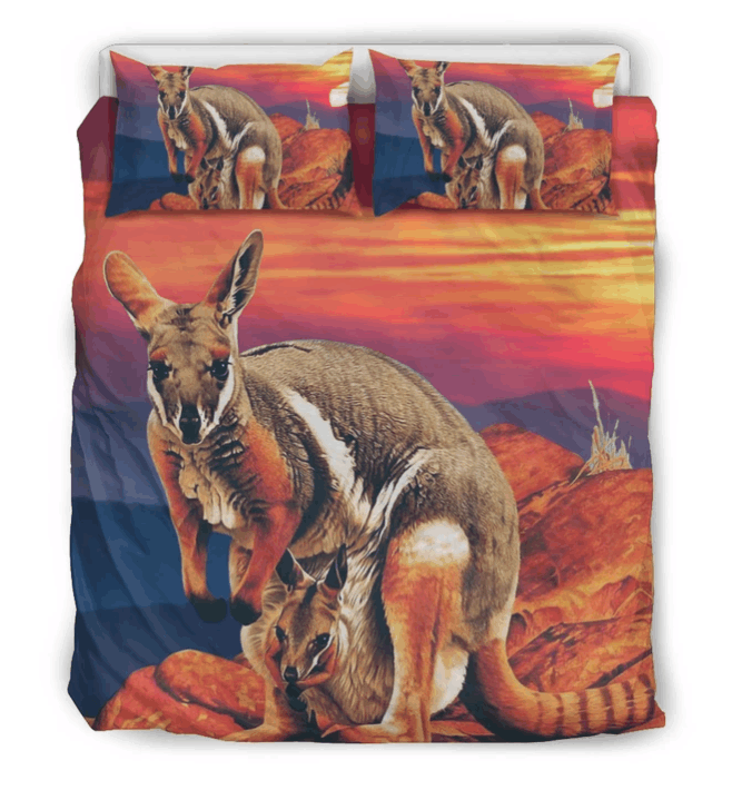 Kangaroo Mom And Baby Bedding Set