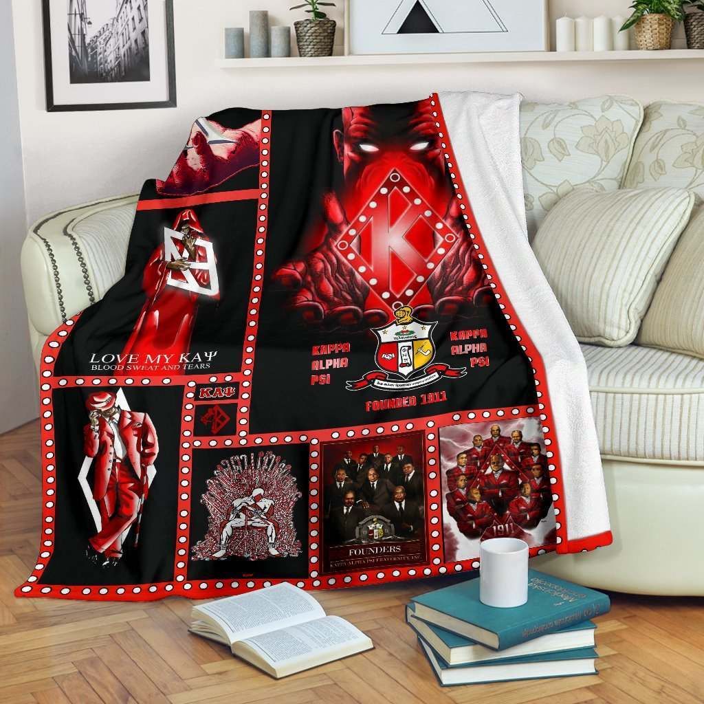 Kappa Alpha Psi Sherpa Fleece Blanket