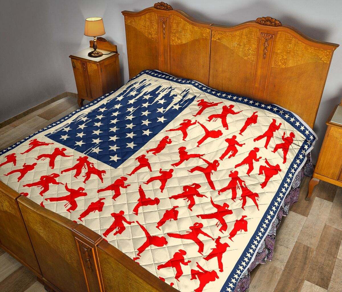 KARATE AMERICAN FLAG QUILT DHC281111039DD