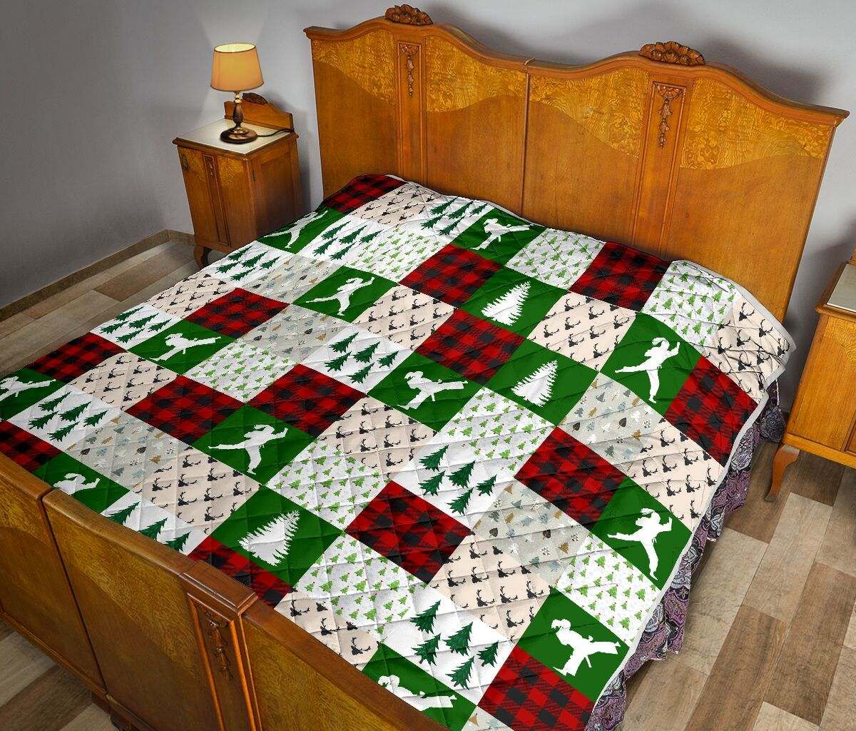 karate caro christmas quilt DHC281111360DD