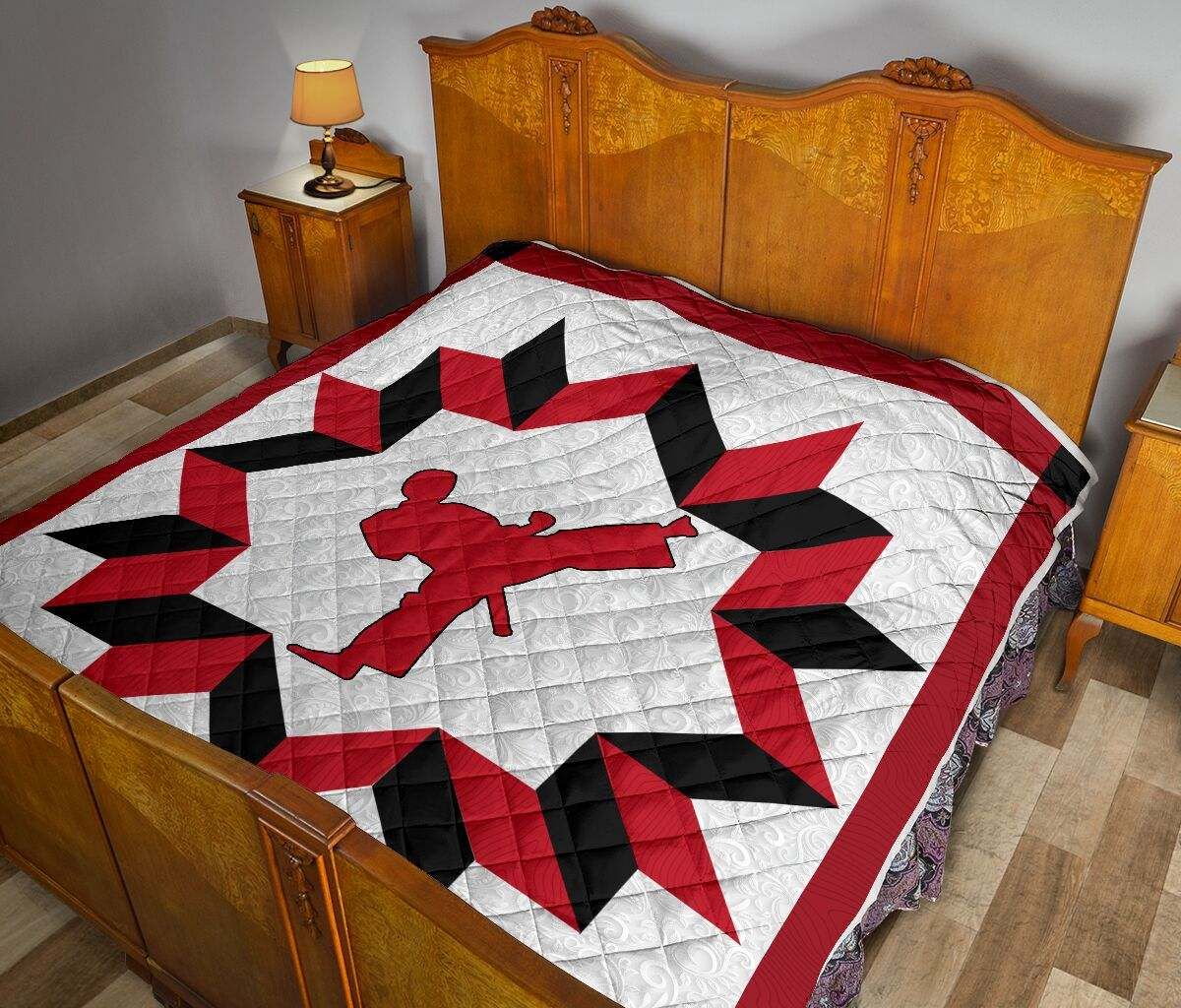 KARATE RED BLACK QUILT BOY DHC281111202DD