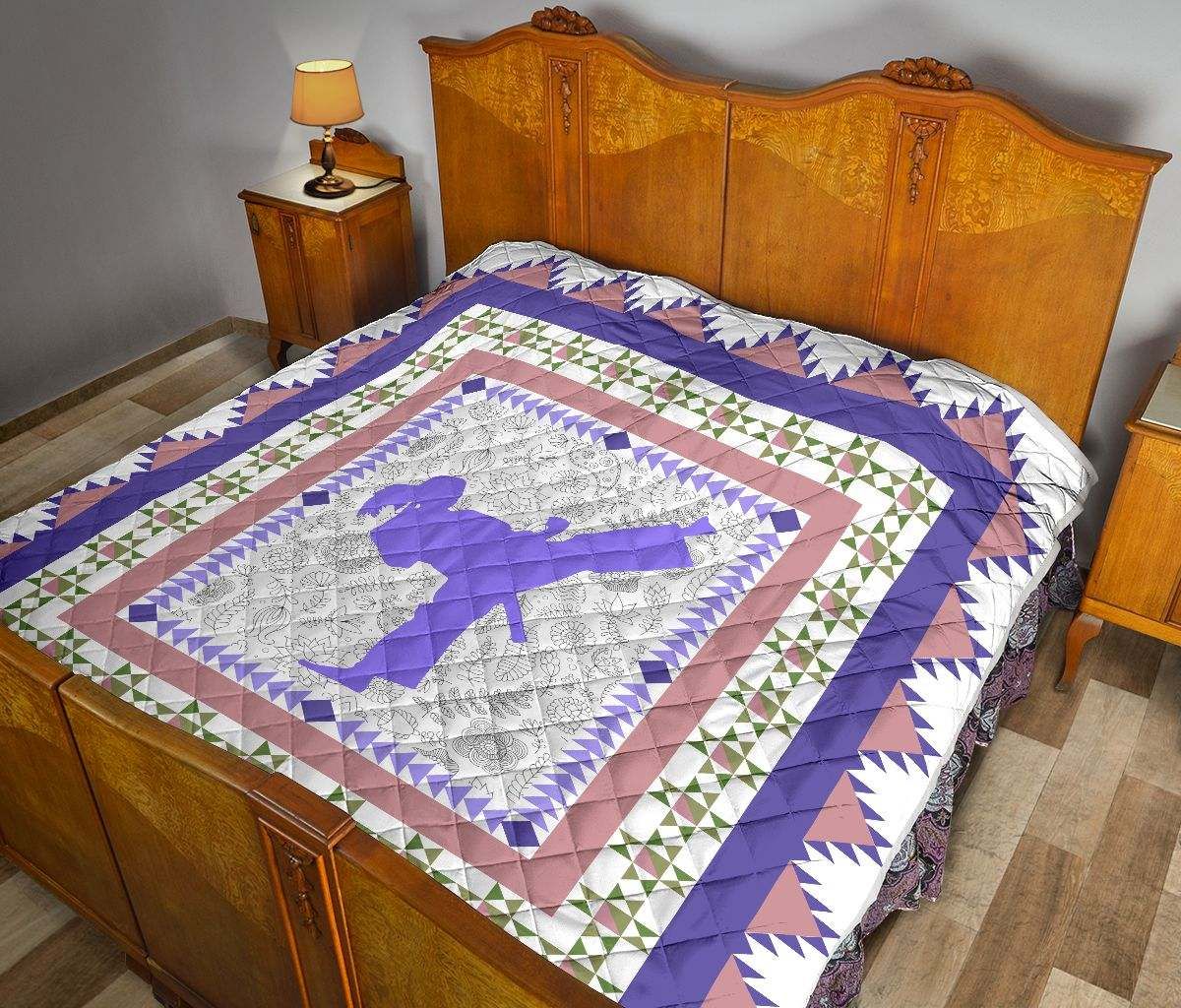 karate triangle purple quilt DHC281110988DD