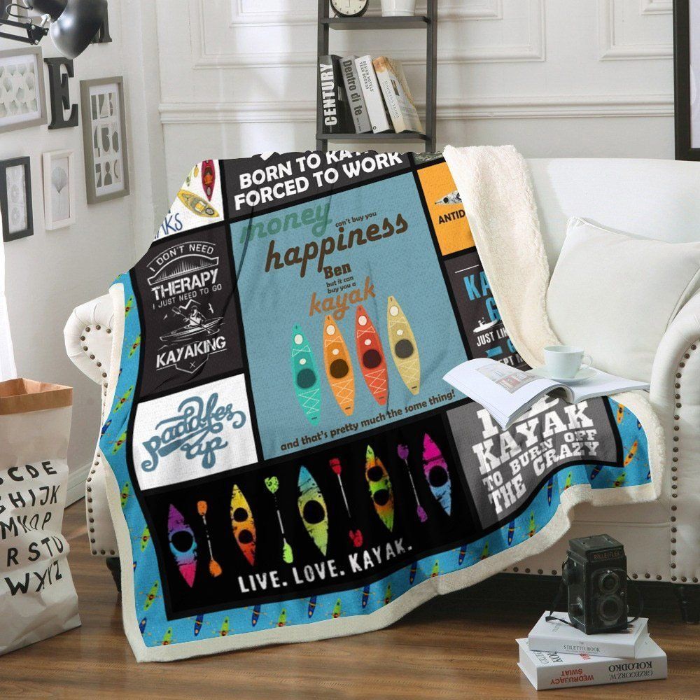 Kayak Sherpa Fleece Blanket