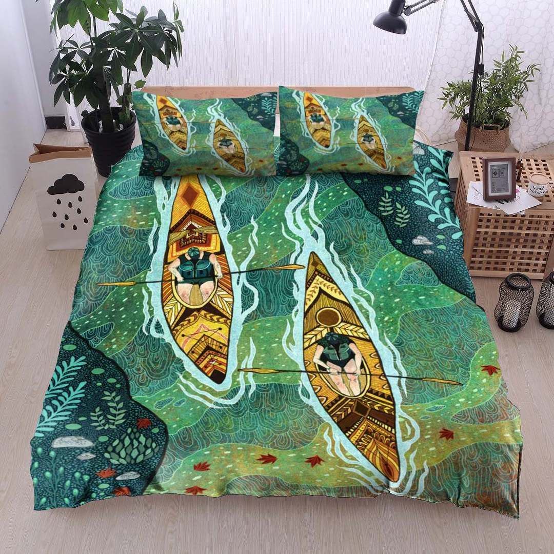 Kayaking  Cotton Bed Sheets Spread Comforter Duvet Cover Cotton Bed Sheets Spread Comforter Bedding Set