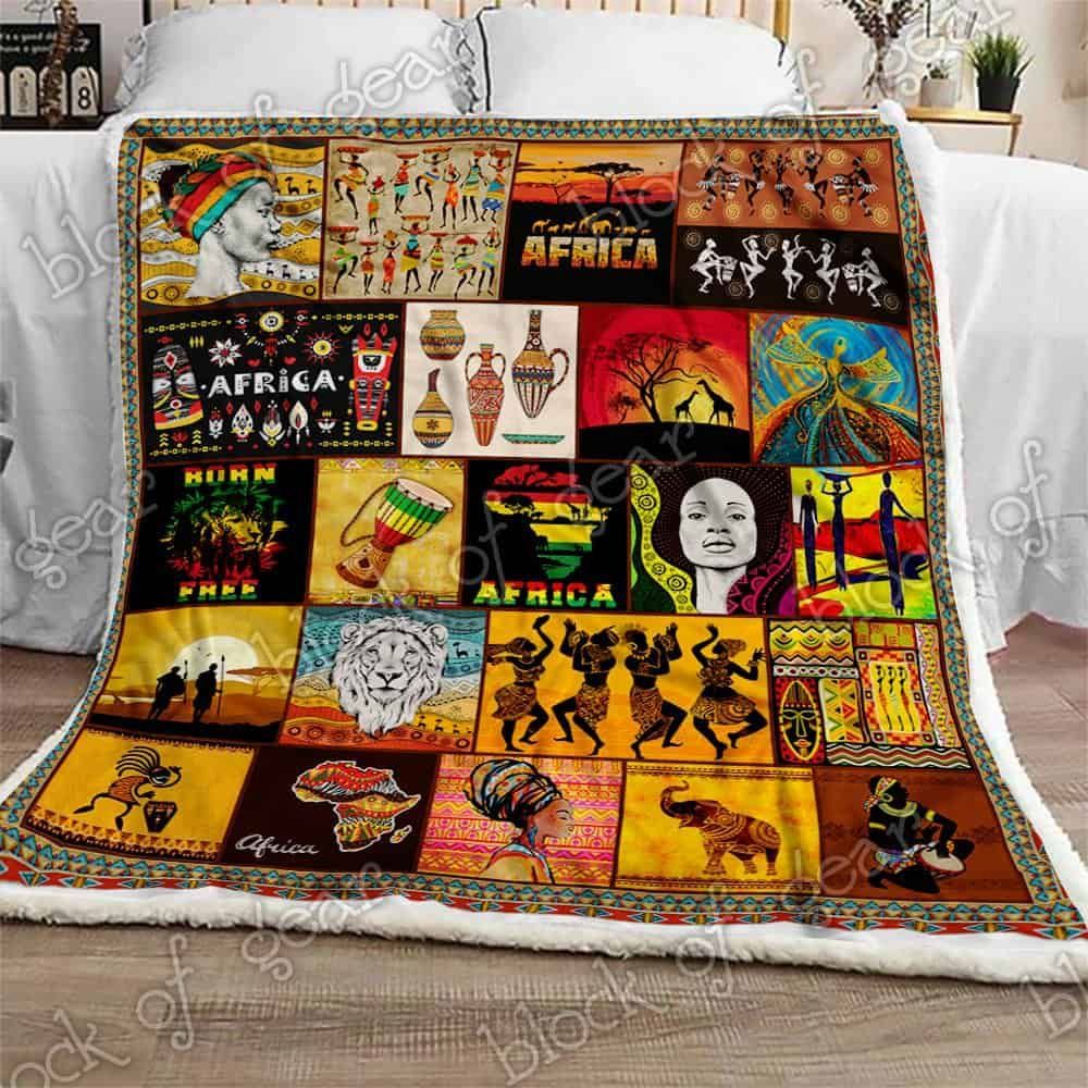 Keep Calm And Love Africa Fleece Blanket