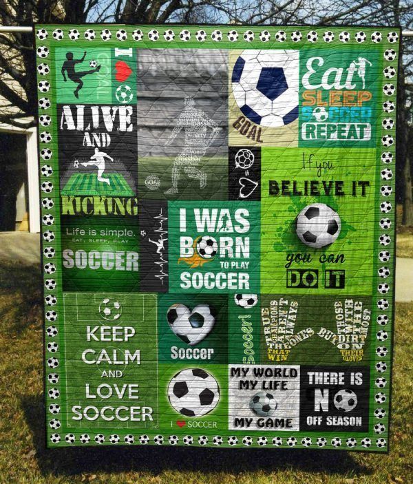 Keep calm and love soccer PKTA240525 Quilt Blanket