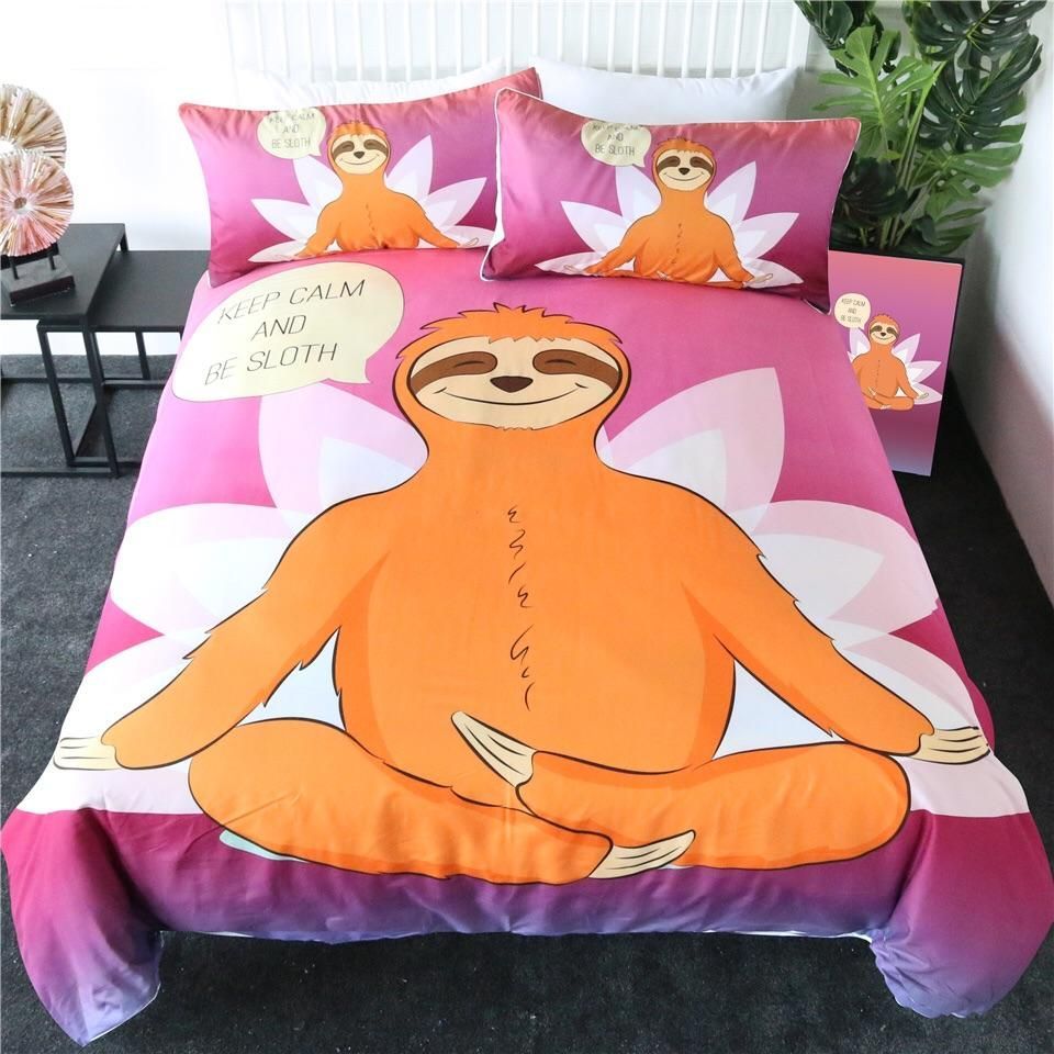 Keep Calm Be Sloth Bedding Set