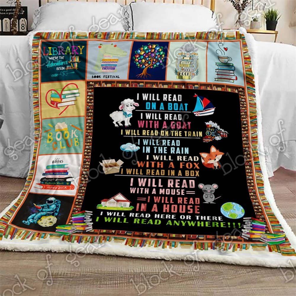 Keep Reading Fleece Blanket