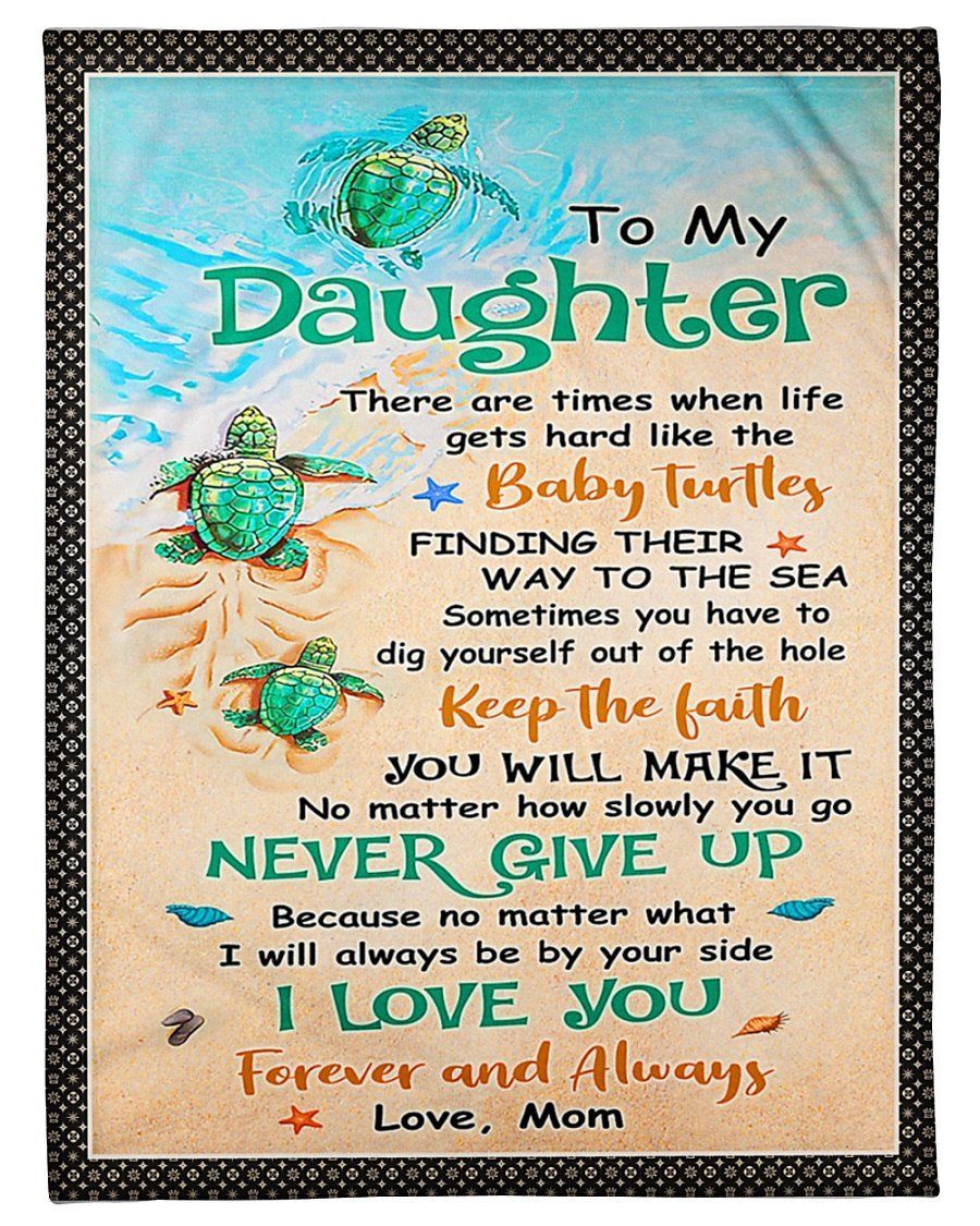 Keep The Faith Fleece Blanket To Daughter Fleece Blanket