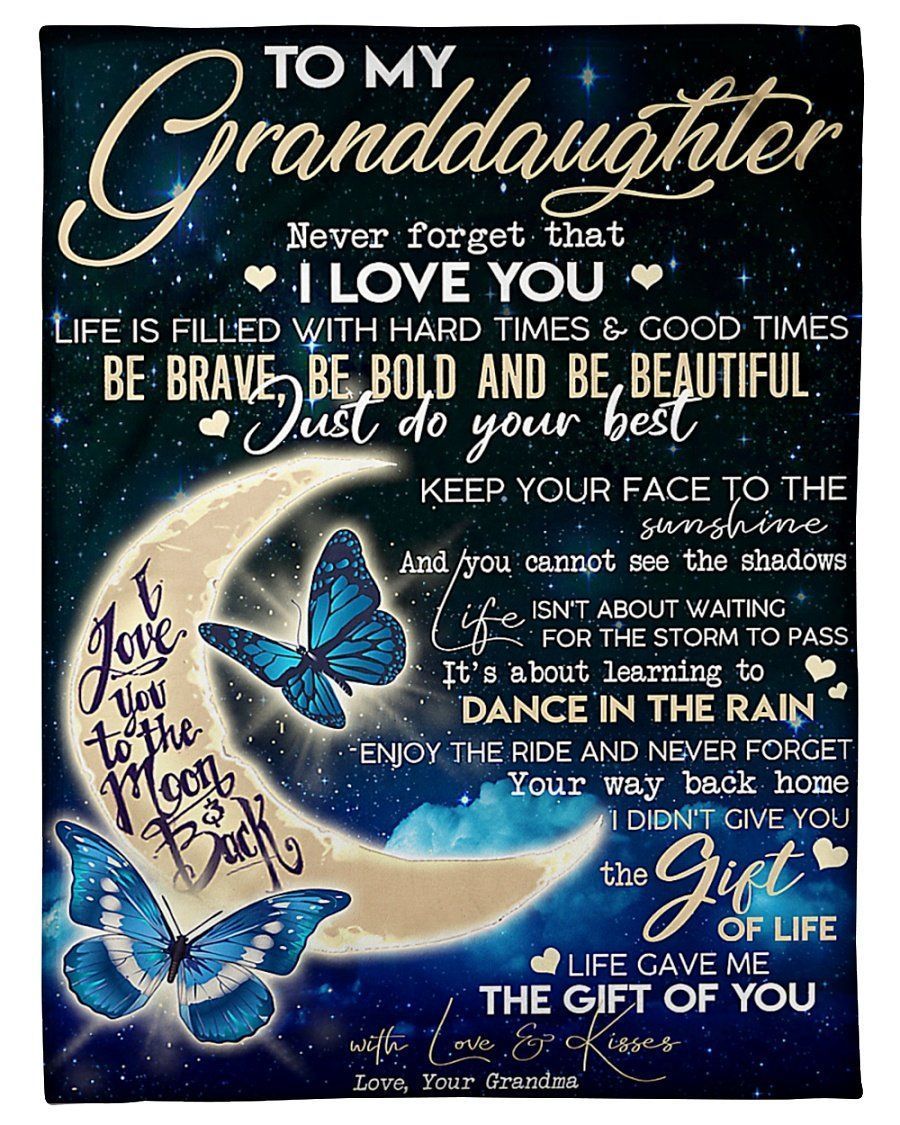Keep Your Face To The Sunshine Great Gift From Grandma To Granddaughter Fleece Blanket