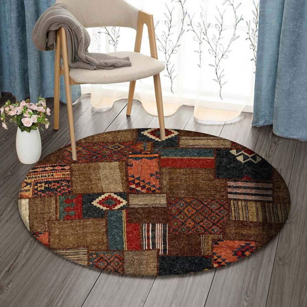 Kelim Patchwork Round Carpet