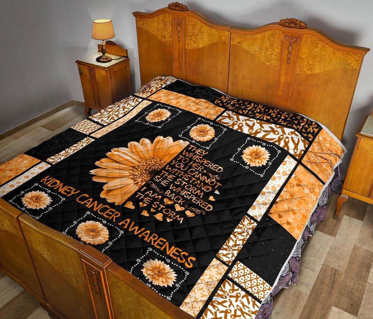 kidney cancer THEY WHISPERED TO HER QUILT ORANGE DHC281111258DD