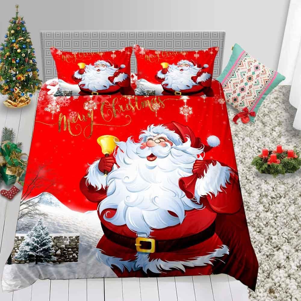 Kind Santa Snow Forest Bedding Set
