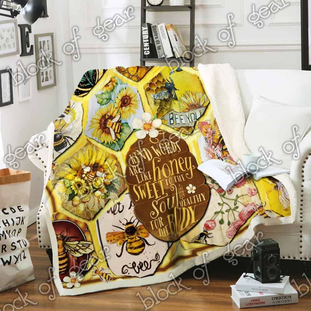 Kind Words Are Like Honey Fleece Blanket
