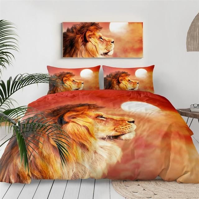 King Lion The Sun Bedding Set