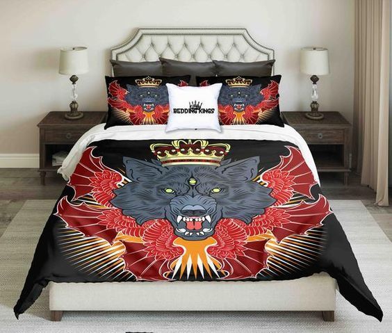 King Mystic Werewolf Bedding Set