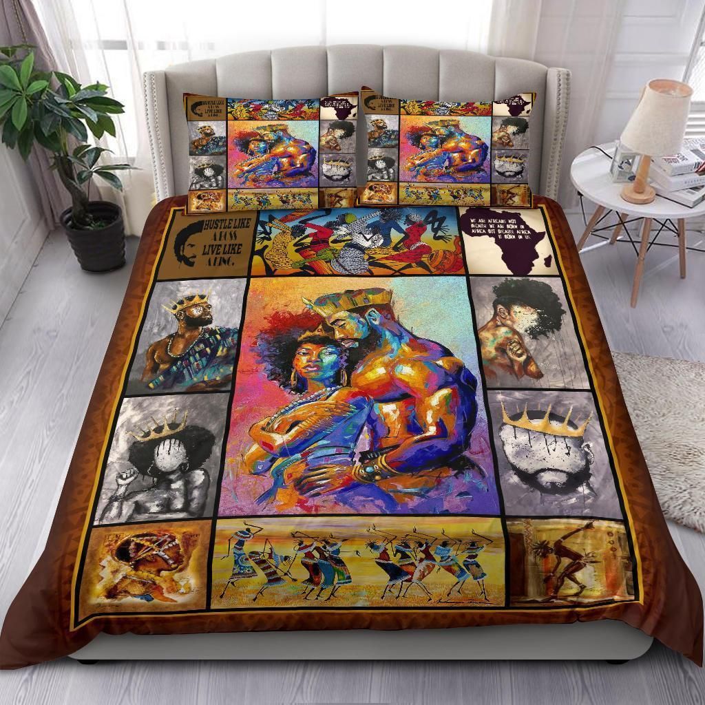 King Queen African Culture Bedding Set