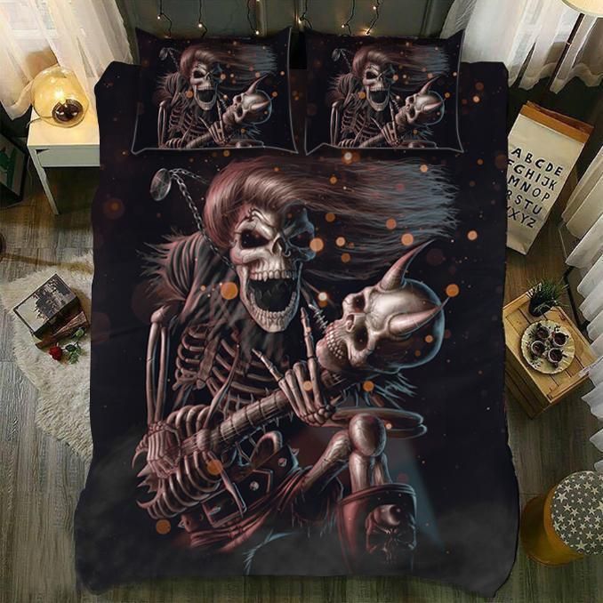 King Rose Skull Bedding Set