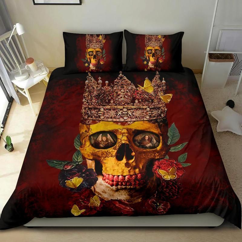 King Skull Bedding Set