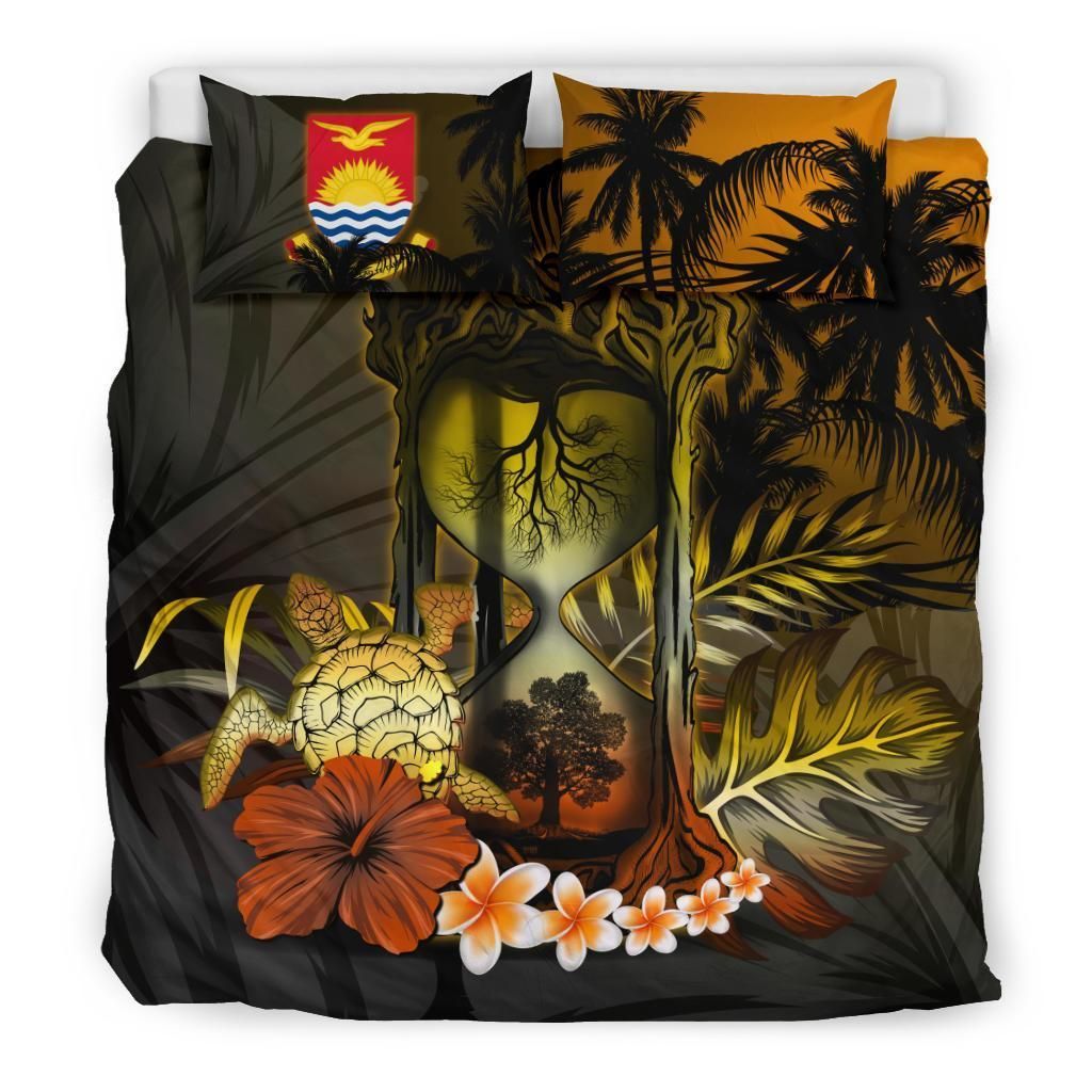 Kiribati Hibiscus Tree Of Life Hourglass Bedding Set