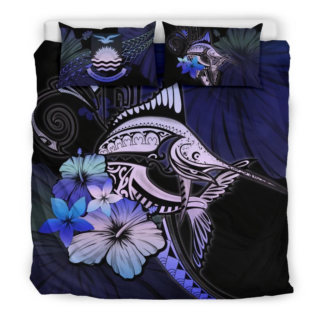 Kiribati Marlin And Hibiscus Bedding Set
