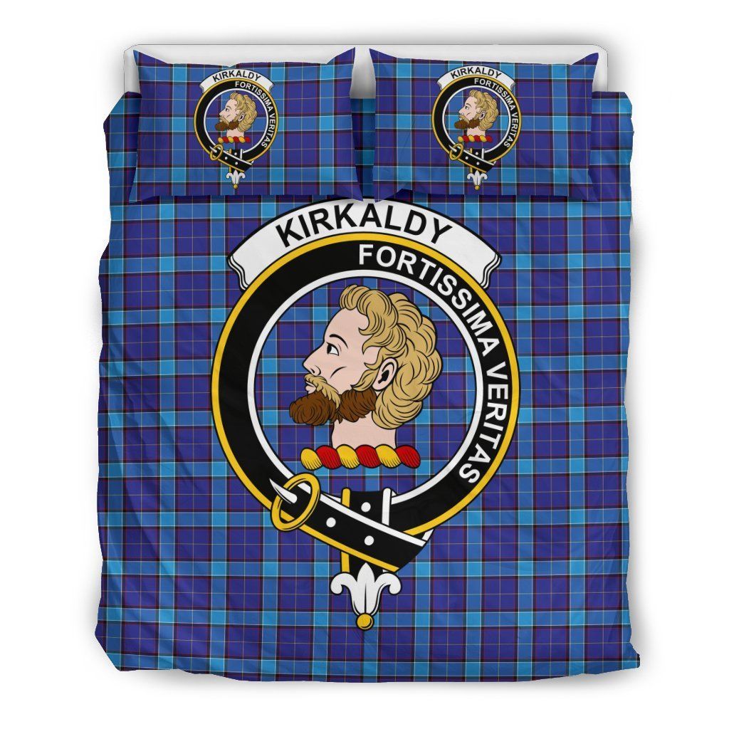 Kirkcaldy Clan Badge Tartan Bedding Set