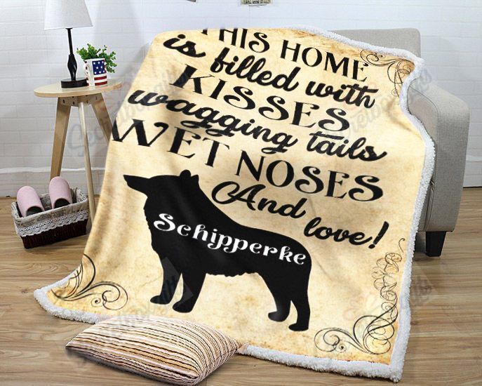 Kisses Schipperke Fleece Blanket