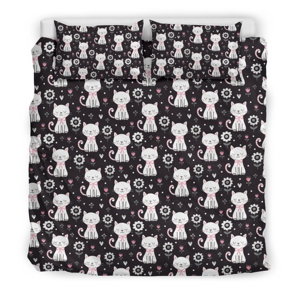 Kitten Floral Cat Bedding Set