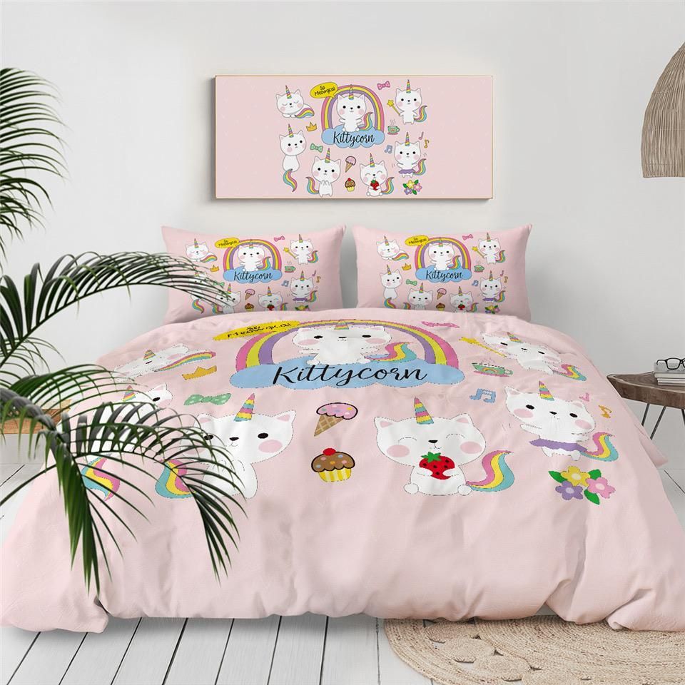 Kittycorn Bedding Set