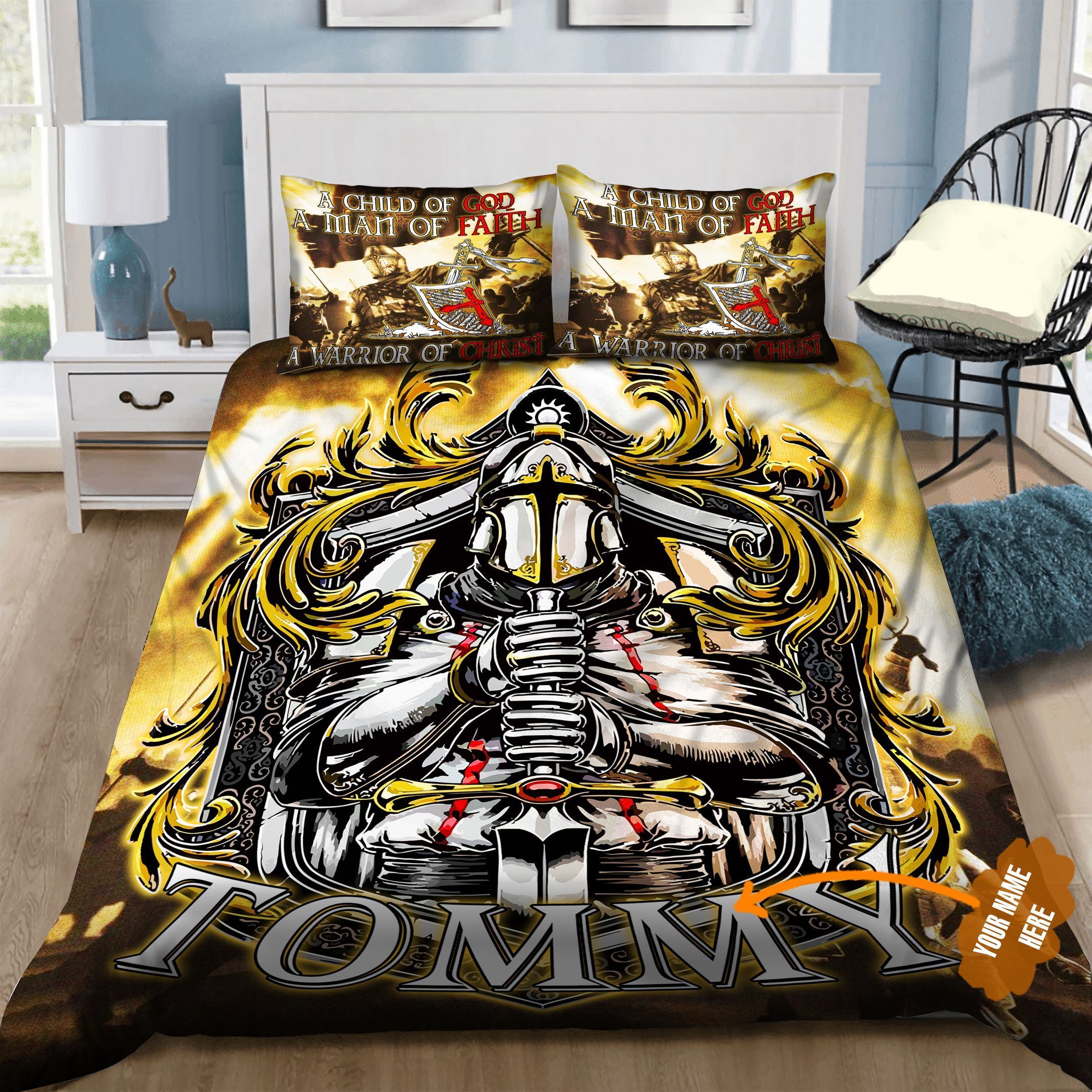 Knight Personalized Bedding Set
