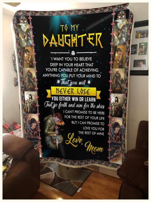 Knight Templar To My Daughter Sherpa Fleece Blanket