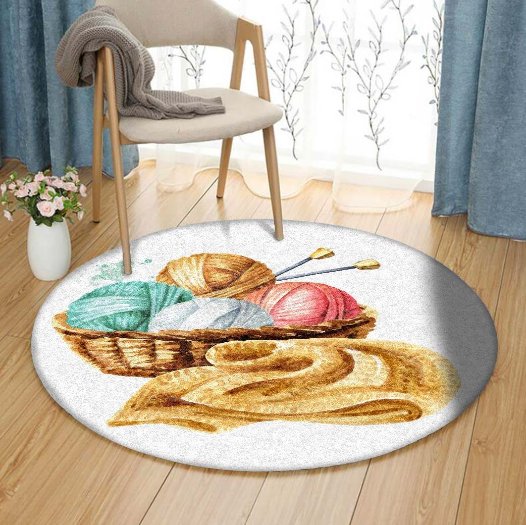 Knitting Round Carpet