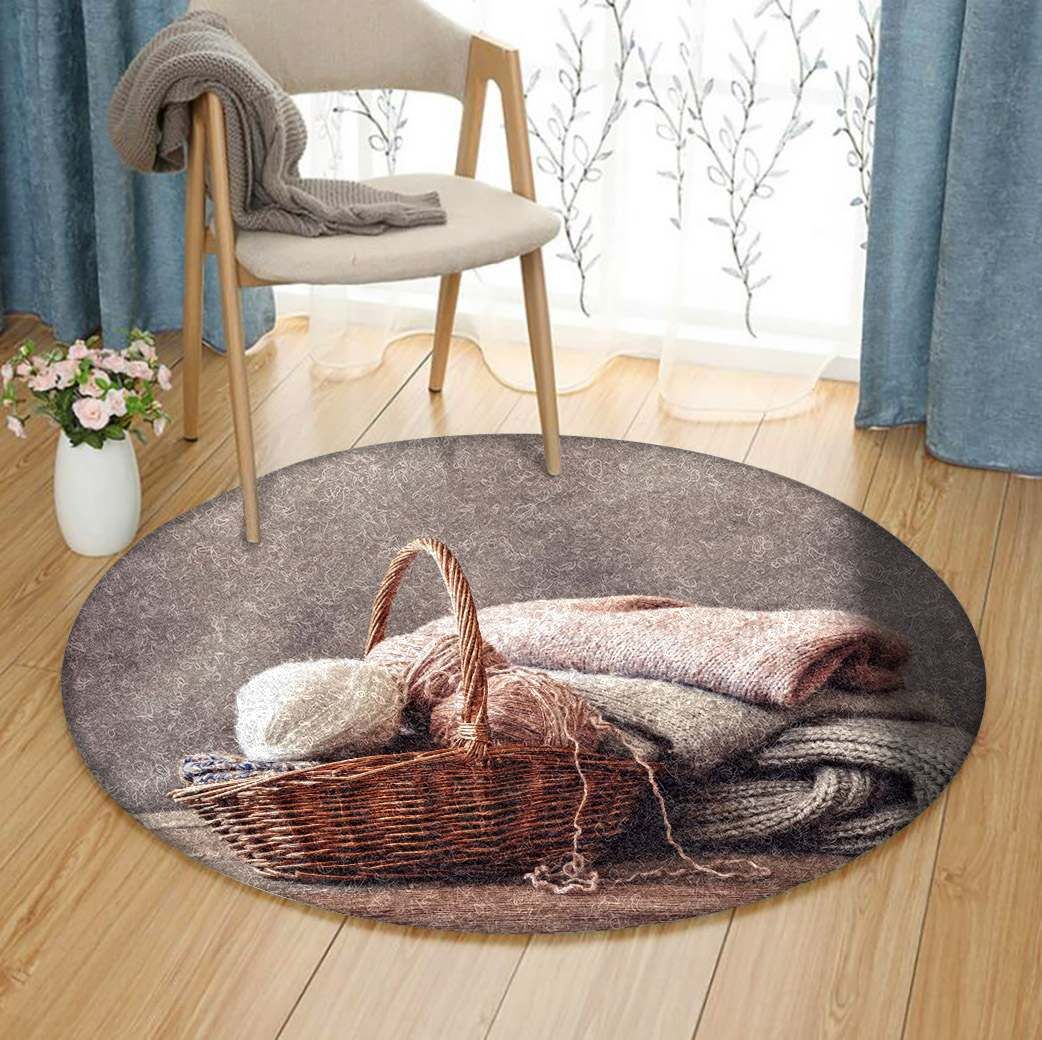 Knitting Round Carpet
