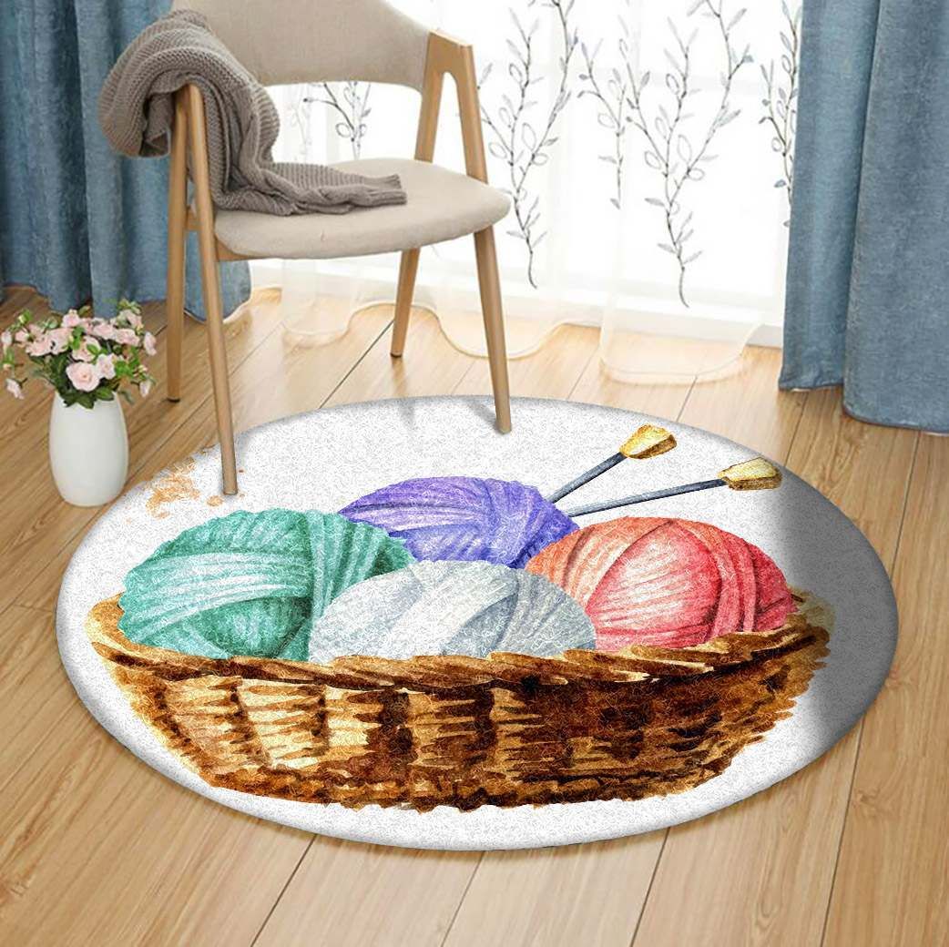 Knitting Round Carpet