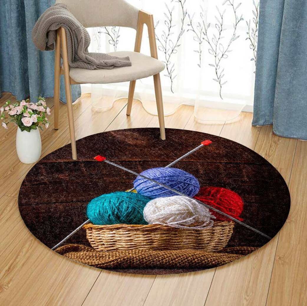 Knitting Round Carpet