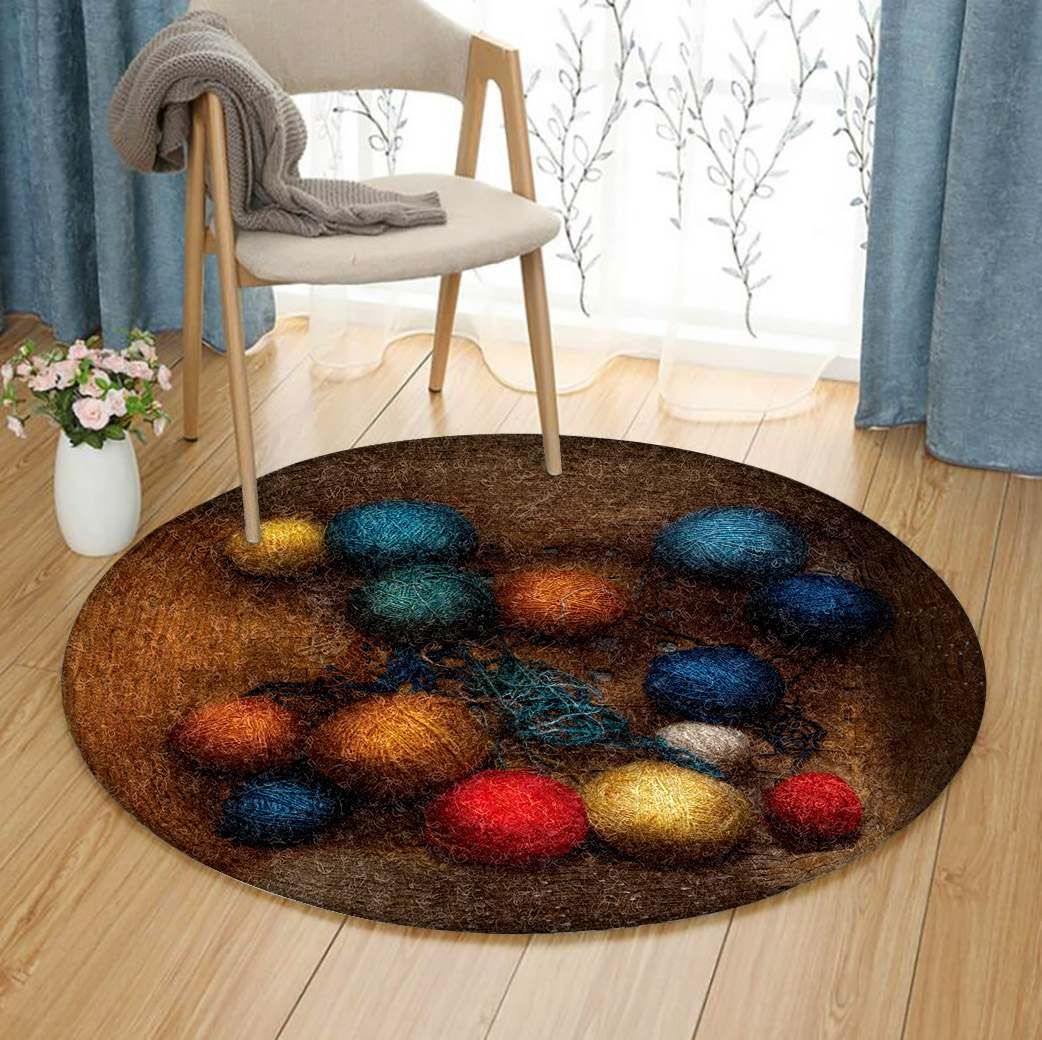 Knitting Round Carpet