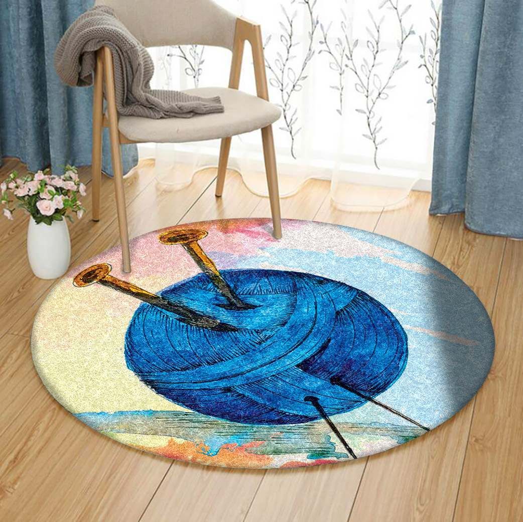 Knitting Round Carpet