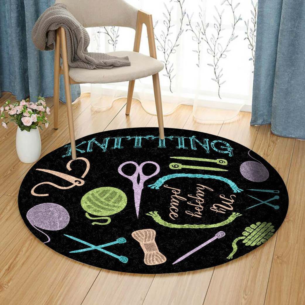 Knitting Round Carpet