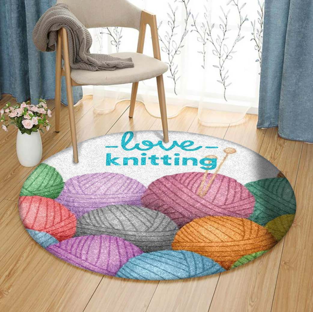 Knitting Round Carpet