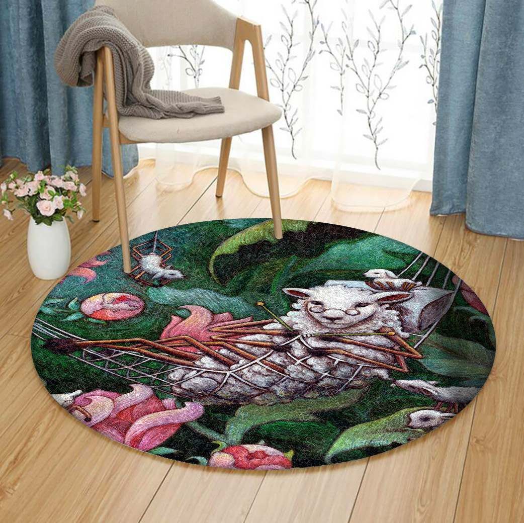 Knitting Round Carpet