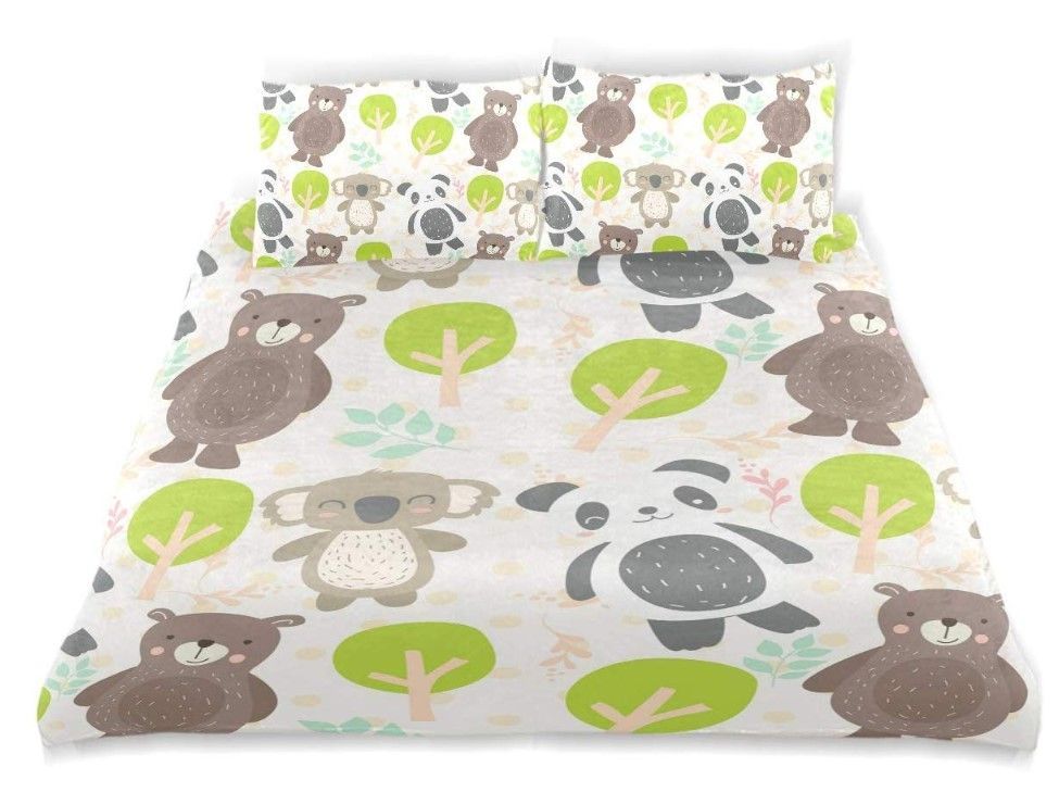 Koala And Panda Bedding Set