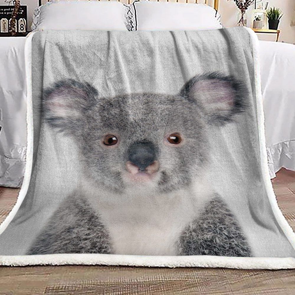 Koala Sherpa Fleece Blanket