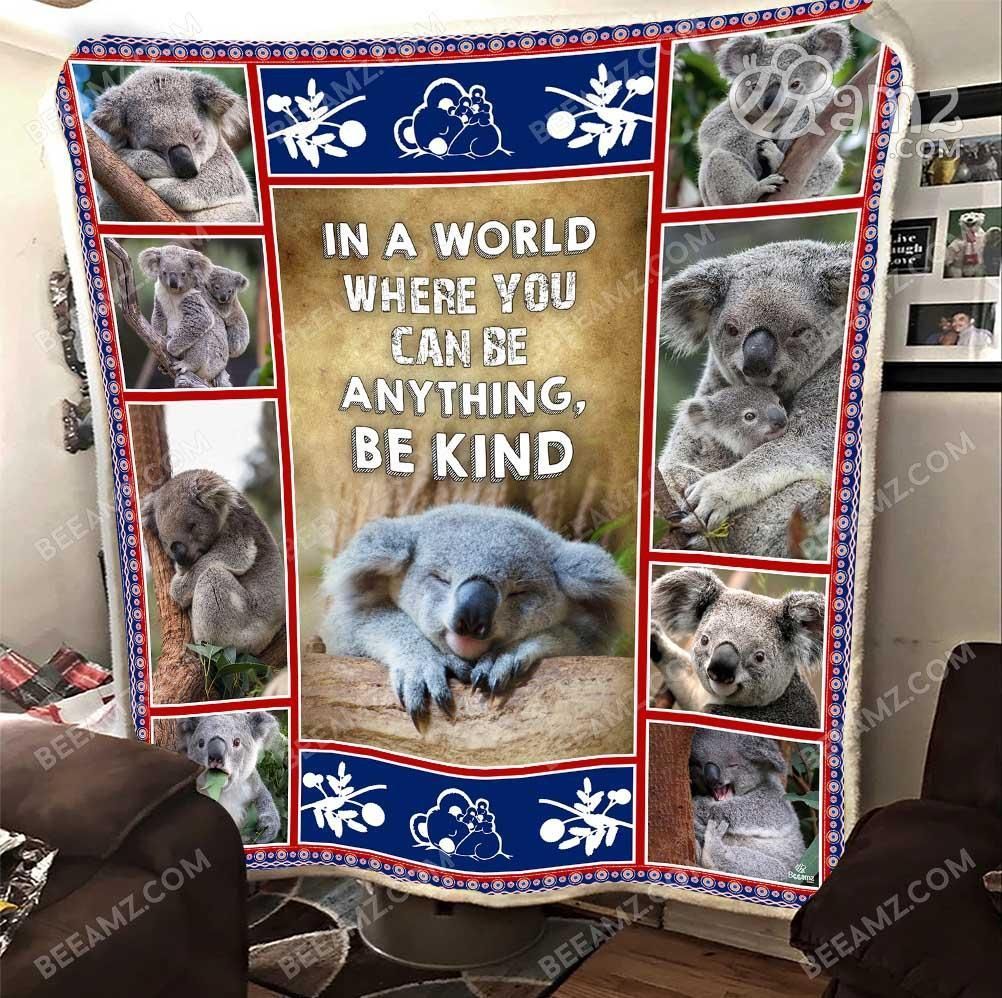 Koala Protecting Animals 3D Sherpa Fleece Blanket