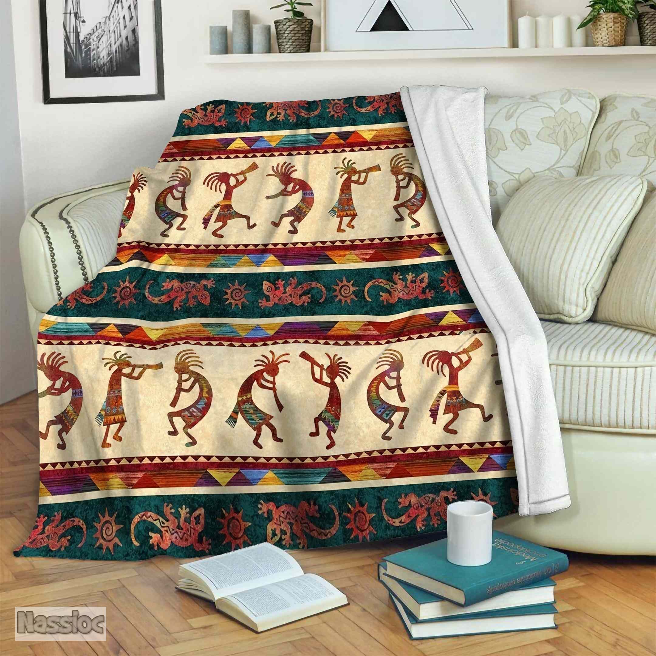 Kokopeli Fleece Blanket