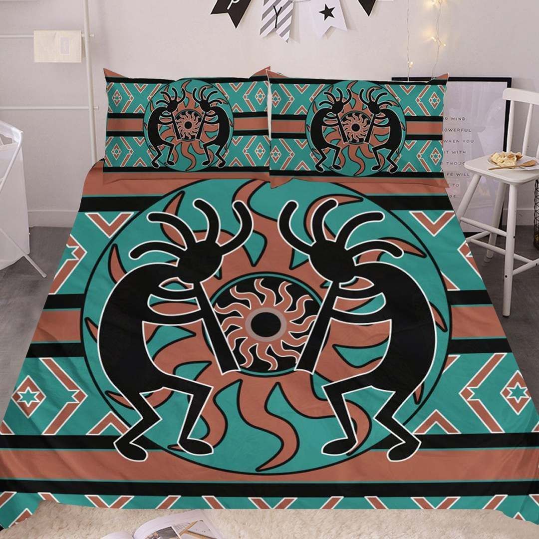 Kokopelli Myth Native American Bedding Set