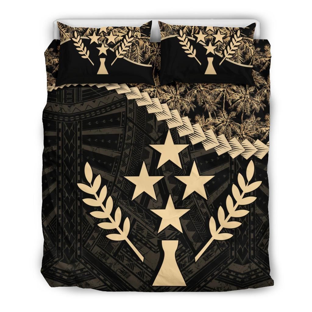 Kosrae Palm Tree Black Bedding Set